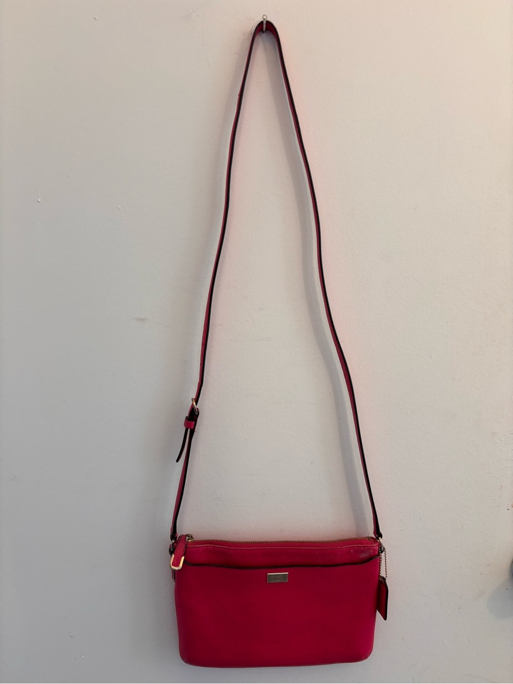 Coach Pink Leather Crossbody Bag